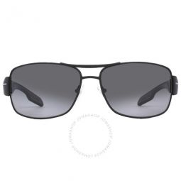 Polarized Grey Gradient Rectangular Mens Sunglasses