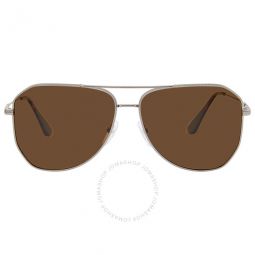 Polarized Brown Pilot Mens Sunglasses