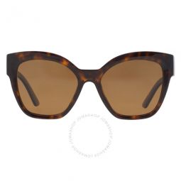 Polarized Dark Brown Cat Eye Ladies Sunglasses