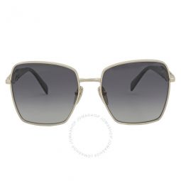 Polarized Grey Gradient Square Ladies Sunglasses