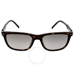 Polarized Grey Smoke Square Mens Sunglasses