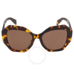 Polarized Light Brown Irregular Ladies Sunglasses