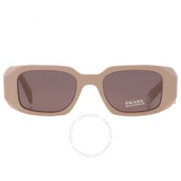 Purple Brown Rectangular Ladies Sunglasses