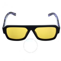 Yellow Browline Mens Sunglasses
