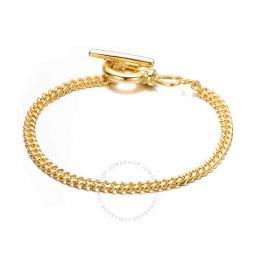 14K Gold Plated Cubic Zirconia Chain Bracelet