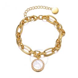 14K Gold Plated Cubic Zirconia Chain Bracelet