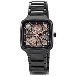 True Square Automatic Black Dial Mens Watch
