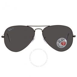 Aviator Total Black Polarized Black Classic Unisex Sunglasses
