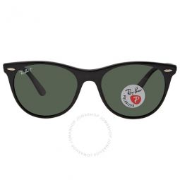 Wayfarer II Classic Polarized Green Classic G-15 Round Unisex Sunglasses