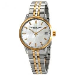 Freelancer Mother of Pearl Dial Ladies Two Tone Watch