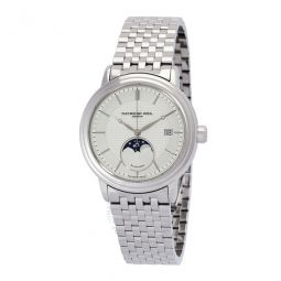 Maestro Automatic Moon Phase Silver Dial Mens Watch