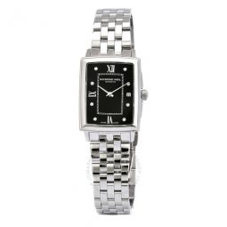 Toccata Quartz Diamond Black Dial Ladies Watch