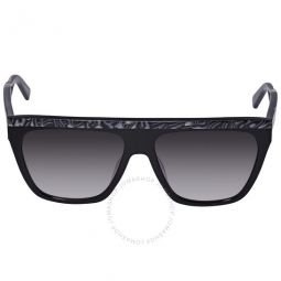 90 Dark Gray Gradient Square Ladies Sunglasses