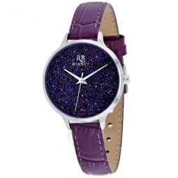 Gemma Quartz Purple Crystal Dial Ladies Watch