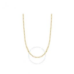 18K Yellow Gold High Polish Paperclip Link Necklace 22
