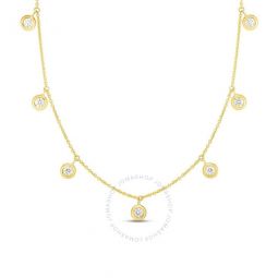 18K Yellow Gold Seven-Station Diamond Necklace