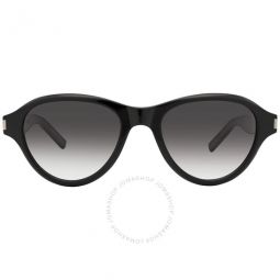 Grey Gradient Oval Unisex Sunglasses