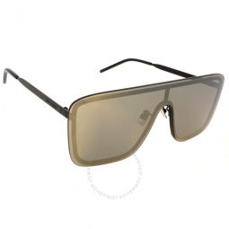 Silver Mirror Shield Unisex Sunglasses