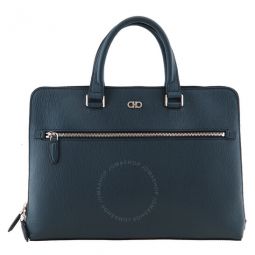 Blue Revival Gancini Leather Briefcase