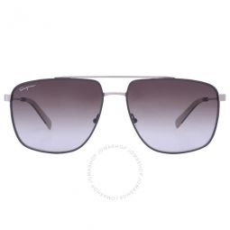 Grey Gradient Navigator Mens Sunglasses