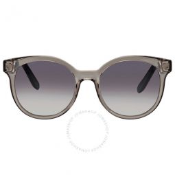 Grey Gradient Round Sunglasses