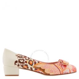 Ladies Batik Print Vara Bow Pump Shoe, Size 5 D