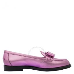 Ladies Flamingo Leather Viva Loafers, Brand Size 8
