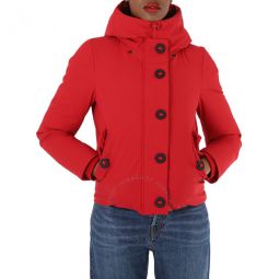 Ladies Flame Red Shanon Padded Jacket, Brand Size 0 (X-Small)