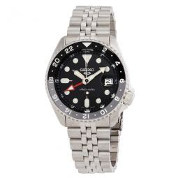 5 Sports Automatic Black Dial Mens Watch
