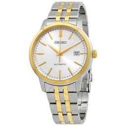 Essentials Automatic White Dial Mens Watch