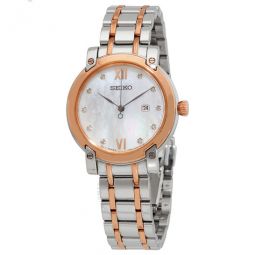 Quartz Crystal Mother of Pearl Dial Ladies Watch