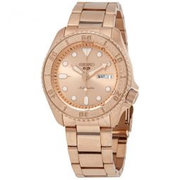 5 Sports Automatic Rose Gold Dial Mens Watch