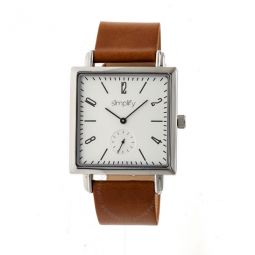 The 5000 Silver Dial Brown Leather Watch