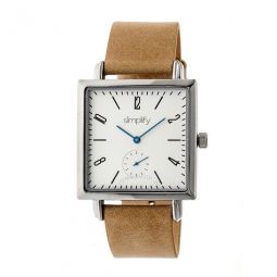 The 5000 Silver Dial Khaki Leather Watch