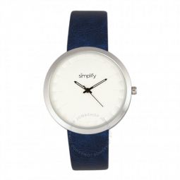 The 6000 Silver Dial Blue Leatherette Watch