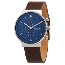Ancher Chronograph Quartz Blue Dial Watch