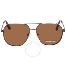 Brown Navigator Mens Sunglasses