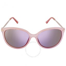 Mirror Violet Cat Eye Ladies Sunglasses