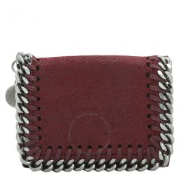 Ladies Falabella Small Flap Wallet -Red