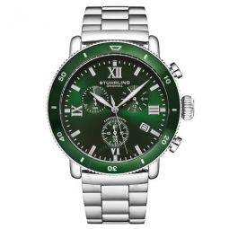 Monaco Chronograph Quartz Green Dial Mens Watch