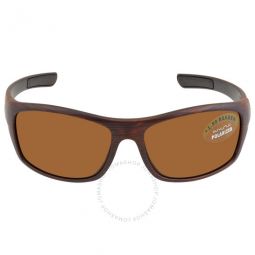 Cover Bi-Focal Reader 1.50 Polarized Brown Wrap Unisex Sunglasses