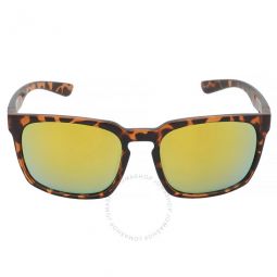 Hundo Polarized Green Mirror Square Unisex Sunglasses
