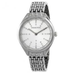 Attract Quartz Crystal Silver Dial Ladies Watch