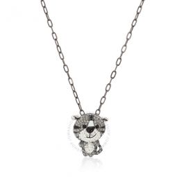 Ladies Zodiac Tiger Pendant Necklace