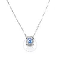 Millenia Octagon Step Cut Fancy Light Blue Necklace