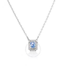 Millenia Octagon Step Cut Fancy Light Blue Necklace