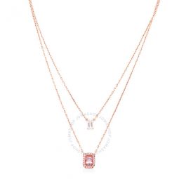 Purple Millenia Rose Gold-Tone Two Row Necklace
