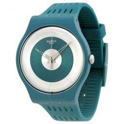 Computerion Green and Silver Dial Green Silicone Mens Watch