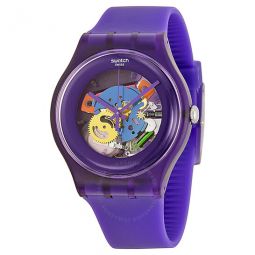 Purple Lacquered Silicone Unisex Watch