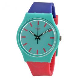 Shunbukin Green Dial Blue and Pink Silicone Rubber Unisex Watch